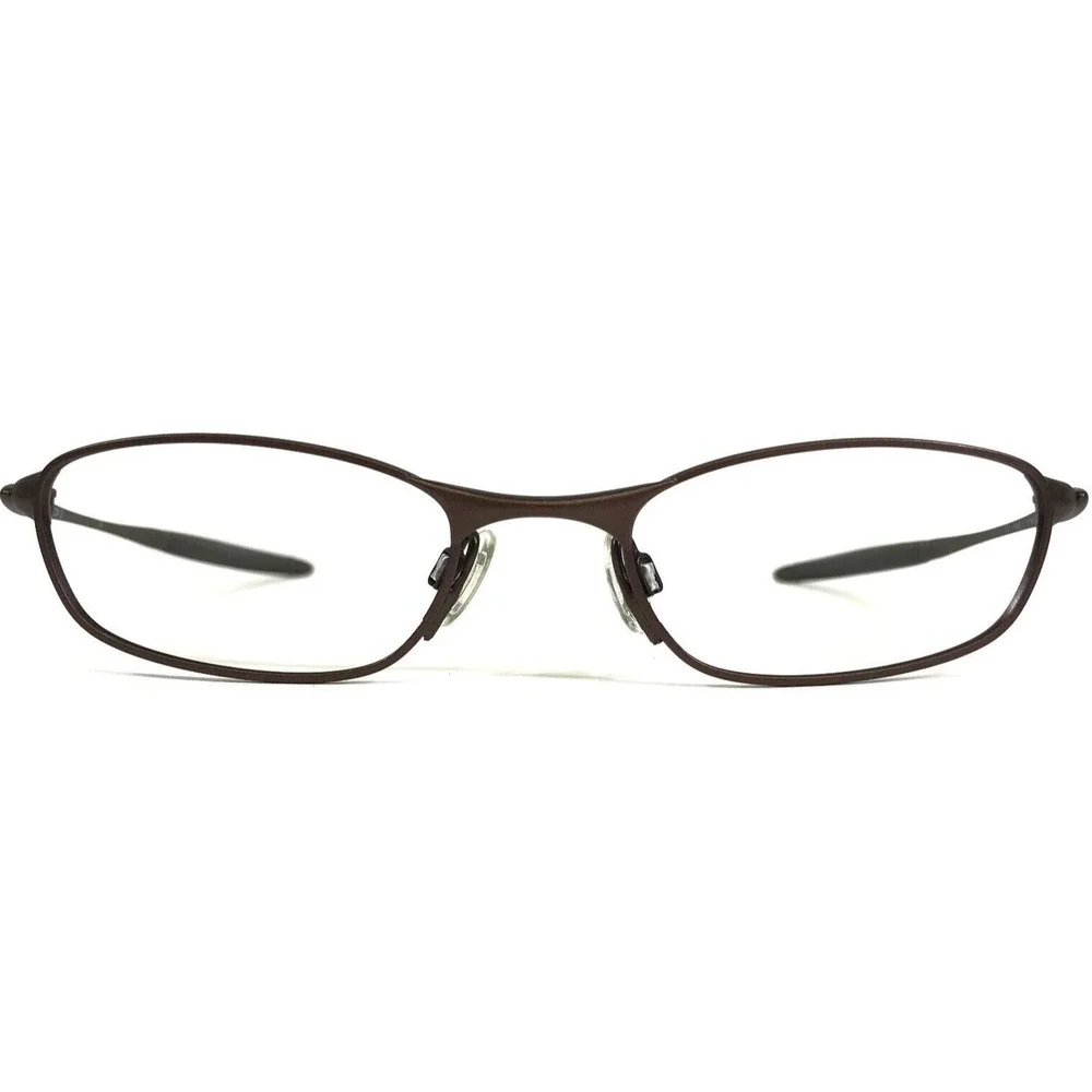 Vintage Oakley Eyeglasses Frames O2 11-614 Red Matte Burgundy Wrap 48-19-130 - Picture 2 of 11